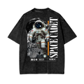 V2 Astro Walking Acid Wash Oversize T-Shirt