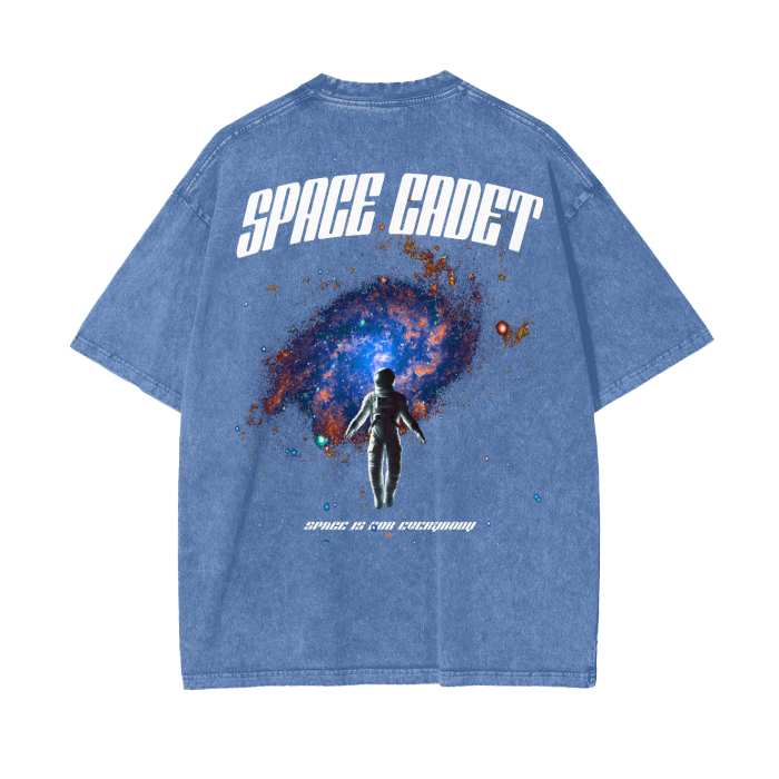 V2 Beam Me Up Acid Wash Oversize T-Shirt